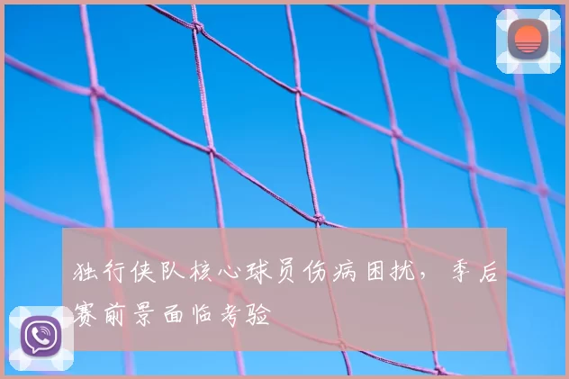 独行侠队核心球员伤病困扰，季后赛前景面临考验